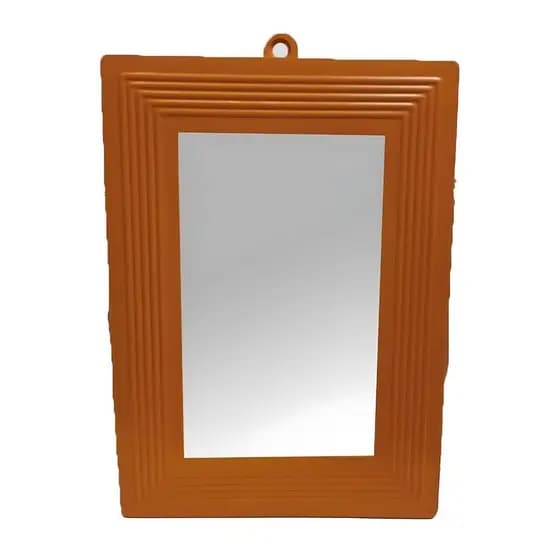 Espelho de Vidro Moldura Plástica 16cm Decoração de Ambientes Unidade
