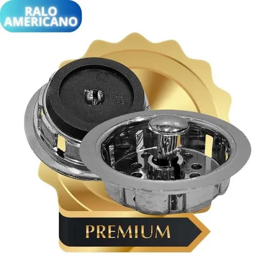 Ralo Para Pia Ralinho Americano Cromado Resistente Unidade