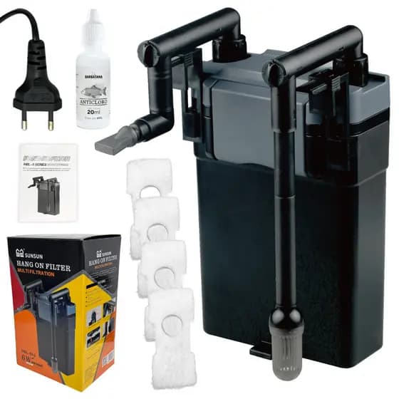 filtro Hang On Canister SunSun HBL-802 110V 500l/h + Anticloro Brinde