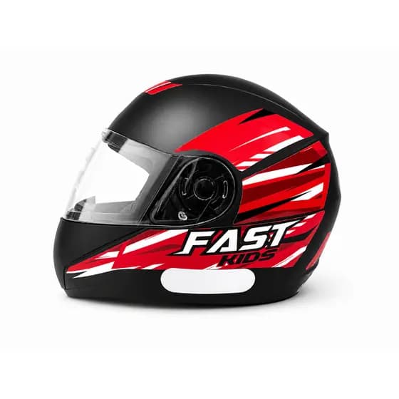 Capacete Moto Infantil Gow Kids Vermelho Menino E Menina