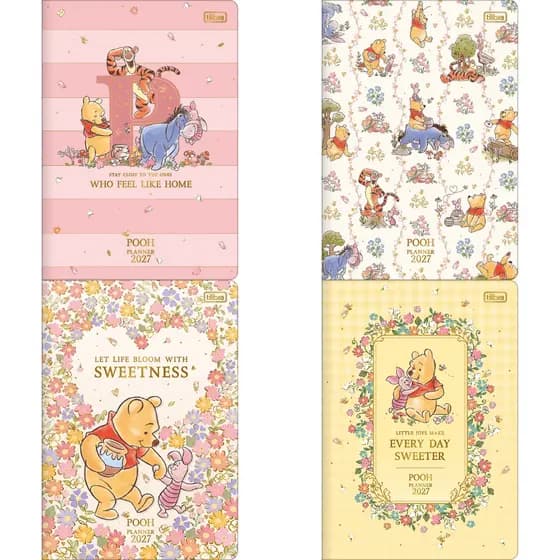 Agenda Planner Grampeado Pooh 90g/m² 2027 tilibra