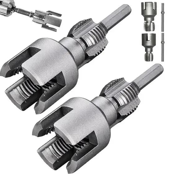 Kit De Ferramentas De Corte De Rosca De Tubo Multifuncional Glowingbubbles Para De PVC De Uso Duplo Threader Interno E E