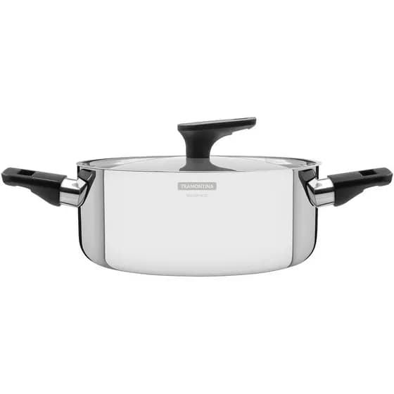 Caçarola Tramontina Inox Corpo Triplo Grano Baquelite 24cm
