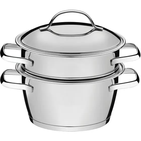 Cuscuzeira Tramontina Inox Fundo Triplo Allegra 2 Pç