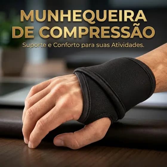 Munhequeira Ortopédica Compressiva Ajustável Academia Suporte Para Punho Pronta Entrega