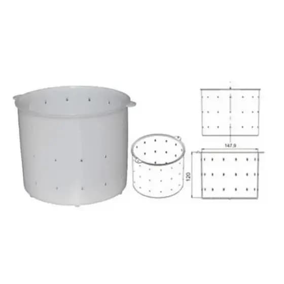 Forma Para Queijo Minas 1kg Em Polietileno 15x12CM