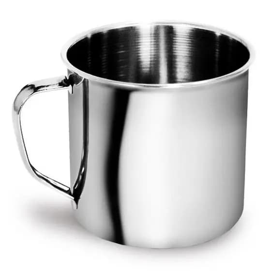 01 Caneca Aço Inox 12x12 Cm 1200ltrs