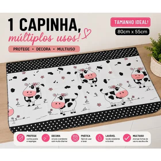 CAPA FOGÃO/ MULTIUSO DECORATIVA ESTAMPADA COZINHA CASA