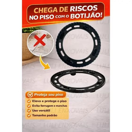 Suporte Botijão Gás Rodízios Base Móvel Reforçada Cozinha Lavanderia Organizador Resistente Premium