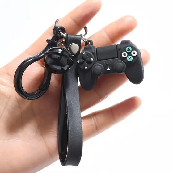 Nova Moda Estéreo Dos Desenhos Animados Game Console Keychain Chaveiro Infância Requintado Saco Carro Pendurado Divertido Keychain Presente