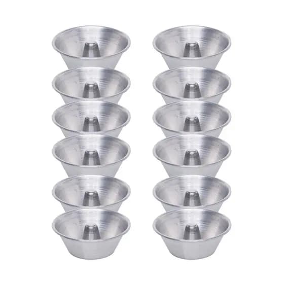 Kit 12 Formas De Mini Pudim Tamanho N 7 - Capacidade 50 Ml
