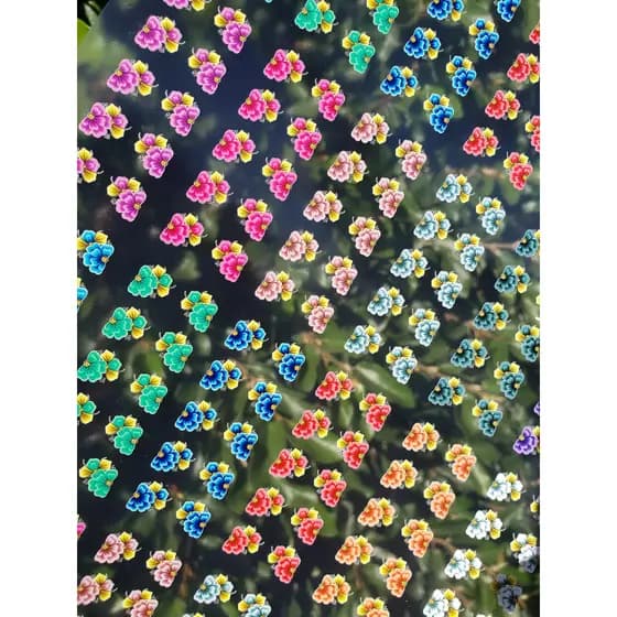 30 Adesivos Unhas Películas Decoradas 👈 Adesivos Artesanais 3D ❤ Atacado Manicure