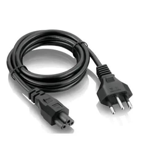 Cabo de Força energia Tripolar 3 Pinos Tipo Fonte Notebook Tv