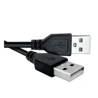 Cabo Usb Macho X Macho Nas Duas Pontas 1 Metro Cor Preto