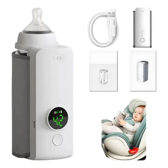 Aquecedor De Mamadeiras Recarregável Com Visor LCD