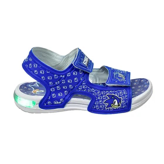Sandália Papete De Led Infantil Masculina Homem Aranha Sonic Hulk Confortável Leve Escolar Passeio