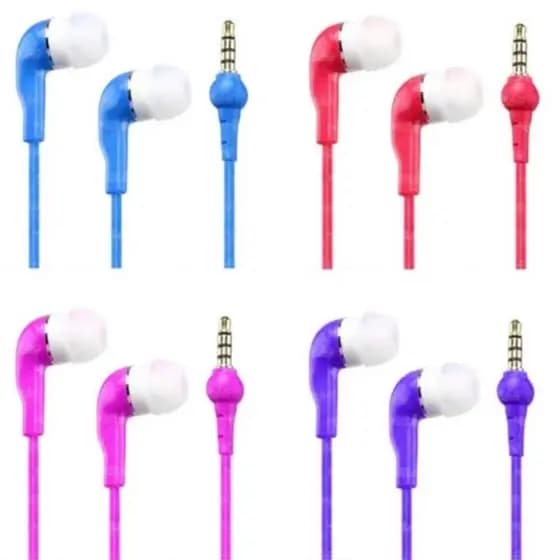 Fone de ouvido de Alta Qualidade Intra-auricular com Microfone entrada P2 "AZUL"