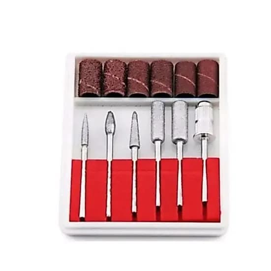 Refil Lixa Elétrica 6 Brocas + 6 Lixas Lixadeiras
