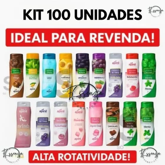 Kit 100 und Sabonete Íntimo Apinil— PODE ESCOLHER - Revenda Atacado | Higiene Feminina pH Balanceado