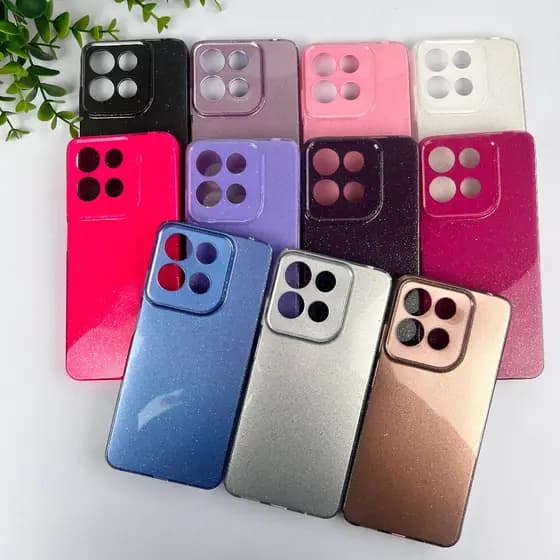 Capa Brilhante Forrada Para Motorola G15/ G17/ G36/ Capa Feminina CF68.