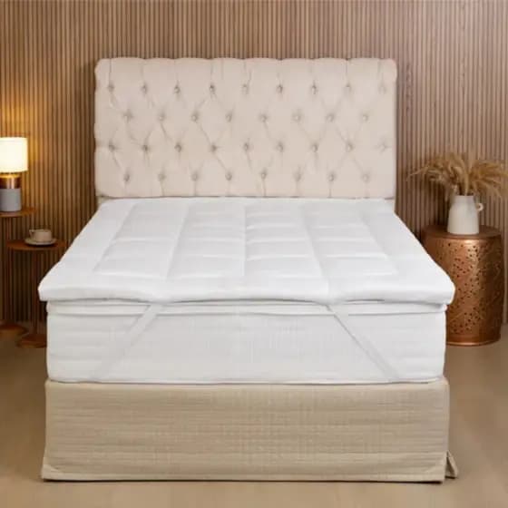 Pillow Top 400 Fios Ortopédicos Micro Percal Toque Macio Acolchoado