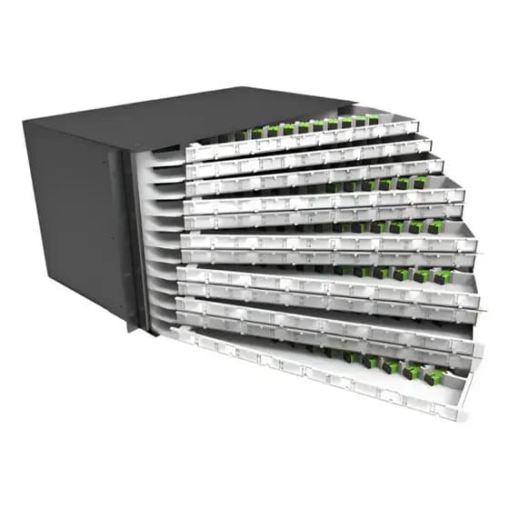 Distribuidor Interno Óptico DIO 144 Fibras Articulado SC APC (USADO)