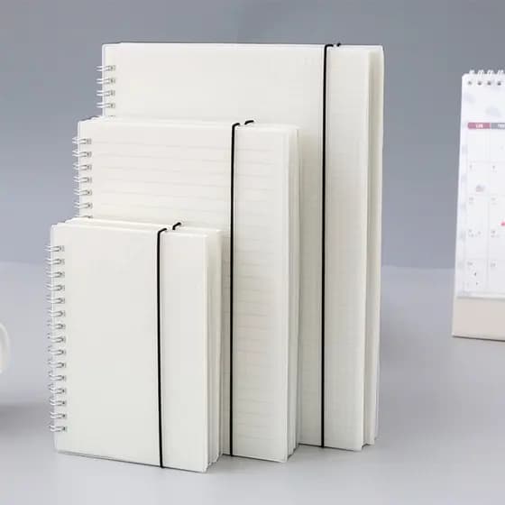 Bloco De Notas Clear Coil Notebook A6/A5/B5 Bookmark Business Estudante Escrevendo Material Escolar/Escritório Diário Papelaria