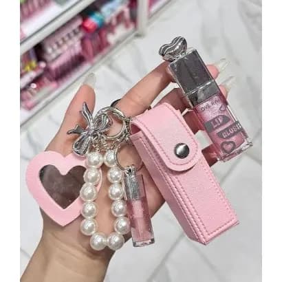 Gloss chaveiro com espelho Love Rain