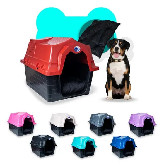 Casa Casinha Para Cachorro N5 Com Colchonete - Unishop