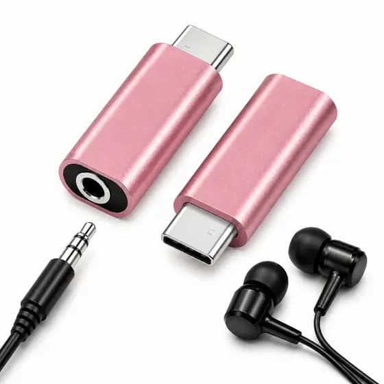 Adaptador Tipo C P/ P2 Conversor Fone de Ouvido Áudio Som Estéreo Compatível Celular Tablet Notebook