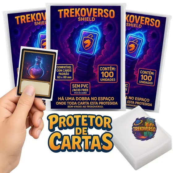 Sleeve TREKOVERSO Shield 63x88mm Padrão Transparente Protetor de Cartas Pokémon Magic Photocard TCG