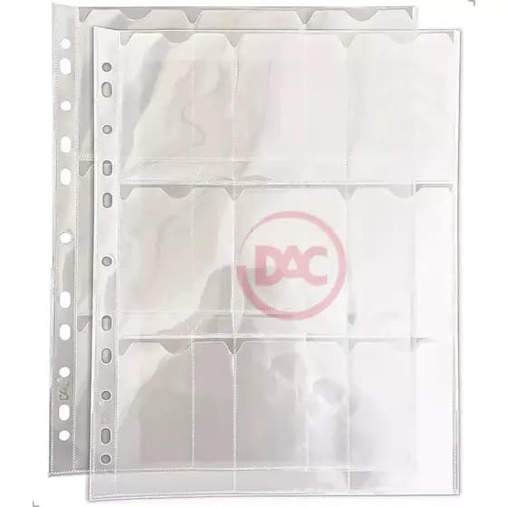 Kit 10 Folhas de Fichário Porta Cards Cartas Pokémon Magic Yugioh Kpop Photocards - DAC