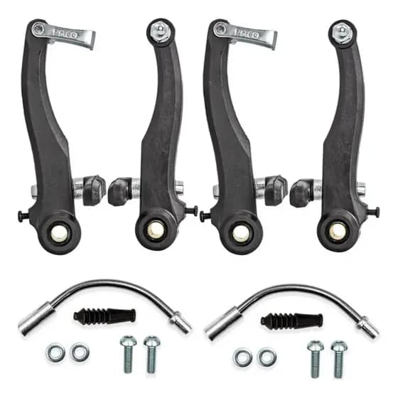 Freio V-brake de Nylon Preto Bike Bicicleta Bicicleta V-brake Dianteiro/traseiro