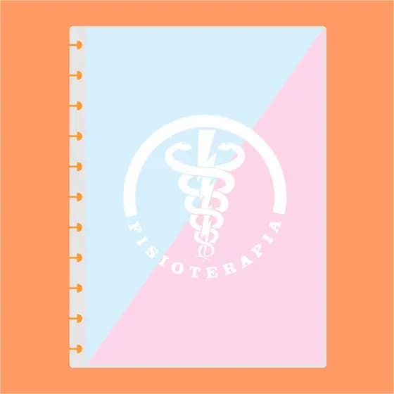 Capa Dura de Disco Infinito Sistema Inteligente Amor Infinito Cadernos Profissão - Fisioterapia 03