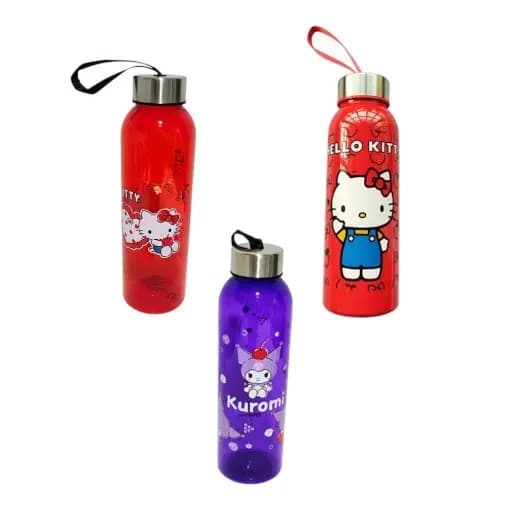 Squeeze garrafa plástica com alcinha 500ml da turma da Hello Kitty