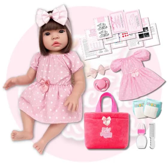 Bebe Reborn Boneca Infantil Realista Silicone Completa