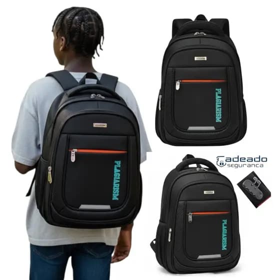 Mochila Escolar Reforçada Juvenil Universitária Impermeável Grande Notebook Viagem
