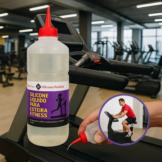 Silicone Lubrificante Líquido 1 Lt Puro Próprio esteira e bicicleta ergométrica