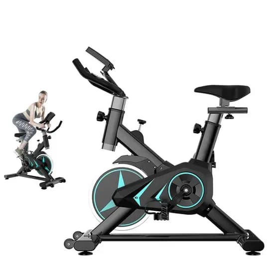 Bicicleta Ergométrica Spinning Profissional para Casa - Silenciosa, Resistência Ajustável, Suporta até 150kg