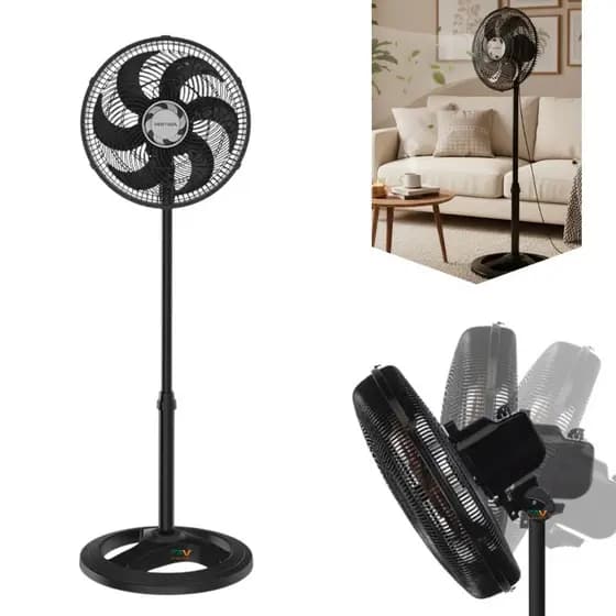 Ventilador de Coluna Ventisol Turbo 30cm 6 Pás Silencioso 127V/220V
