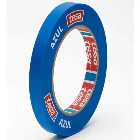 Fita Crepe Azul Imobiliária Tesa 40m X 18mm Proteção UV Pintura Sem Mancha