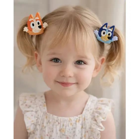 Par de Xuxinha Bluey e Bingo Acessorio de cabelo Rabico de cabelo infantil Xuxinha infantil