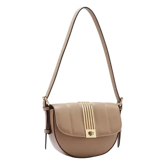 Bolsa Chenson Ombro Feminina Pequena Ferragens Douradas Alça Ajustável Casual Chic Premium