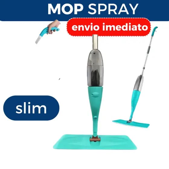 Mop Spray Giratório Limpeza Flash Mágico Rodo Esfregão Flat