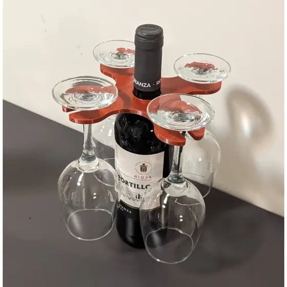 Adega Suporte de taças e Vinho ou Espumante para Mesa Em Plástico sólido brindes comemorações decoração
