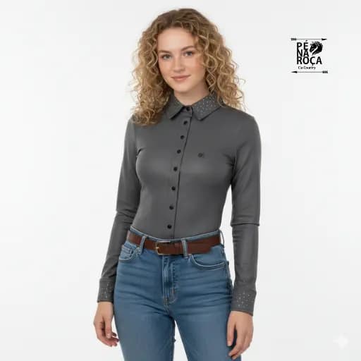 Body rodeio cavalgada com strass Country Laylla várias cores Cirrê Pé na Roça Cia Country