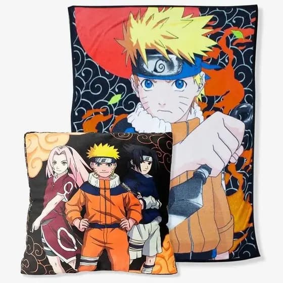 Kit almofada com manta Naruto Anime