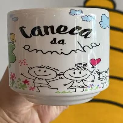 CANECA CERÂMICA 180ML PERSONALIZADA COM SEU NOME