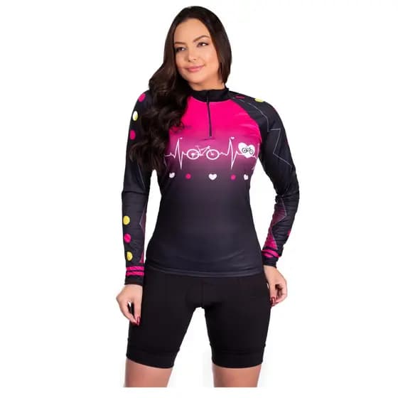 Conjunto Ciclismo feminino manga longa