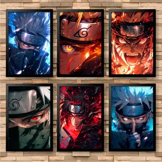 Quadro decorativo Naruto Ultra Hd 4k - Akatsuki Naruto Shippuden Sasuke Naruto Uzumaki Minato #02